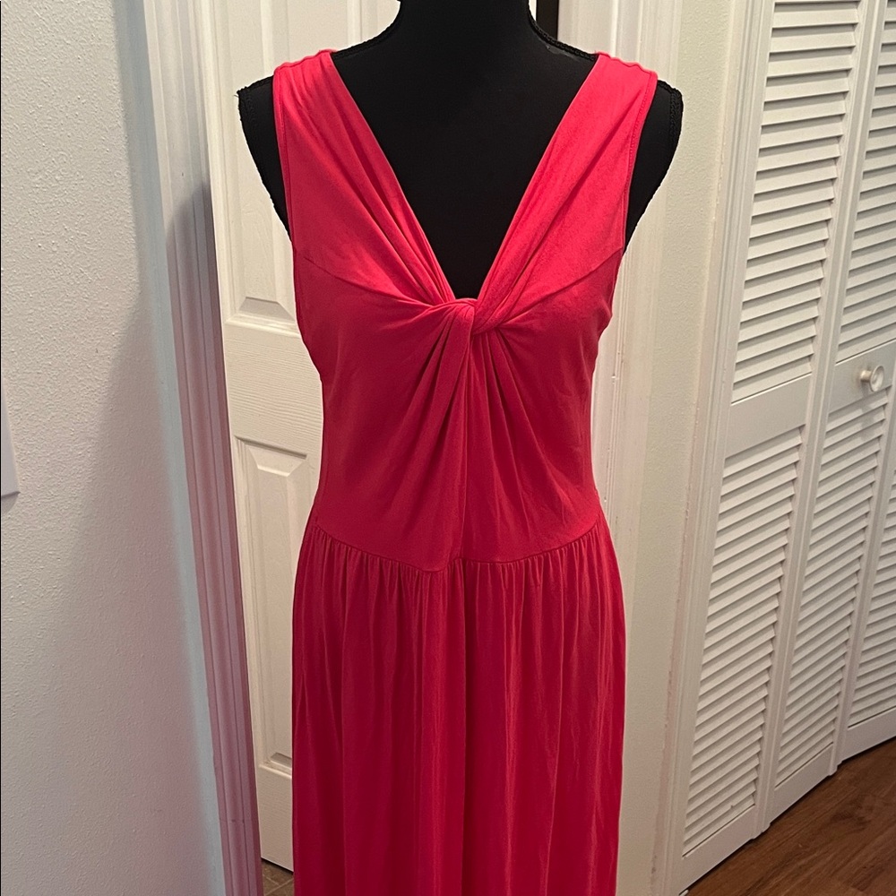 Spense Vibrant Pink Twist Front Dress